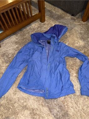 The North Face Women's Blue Hooded Shell Jacket